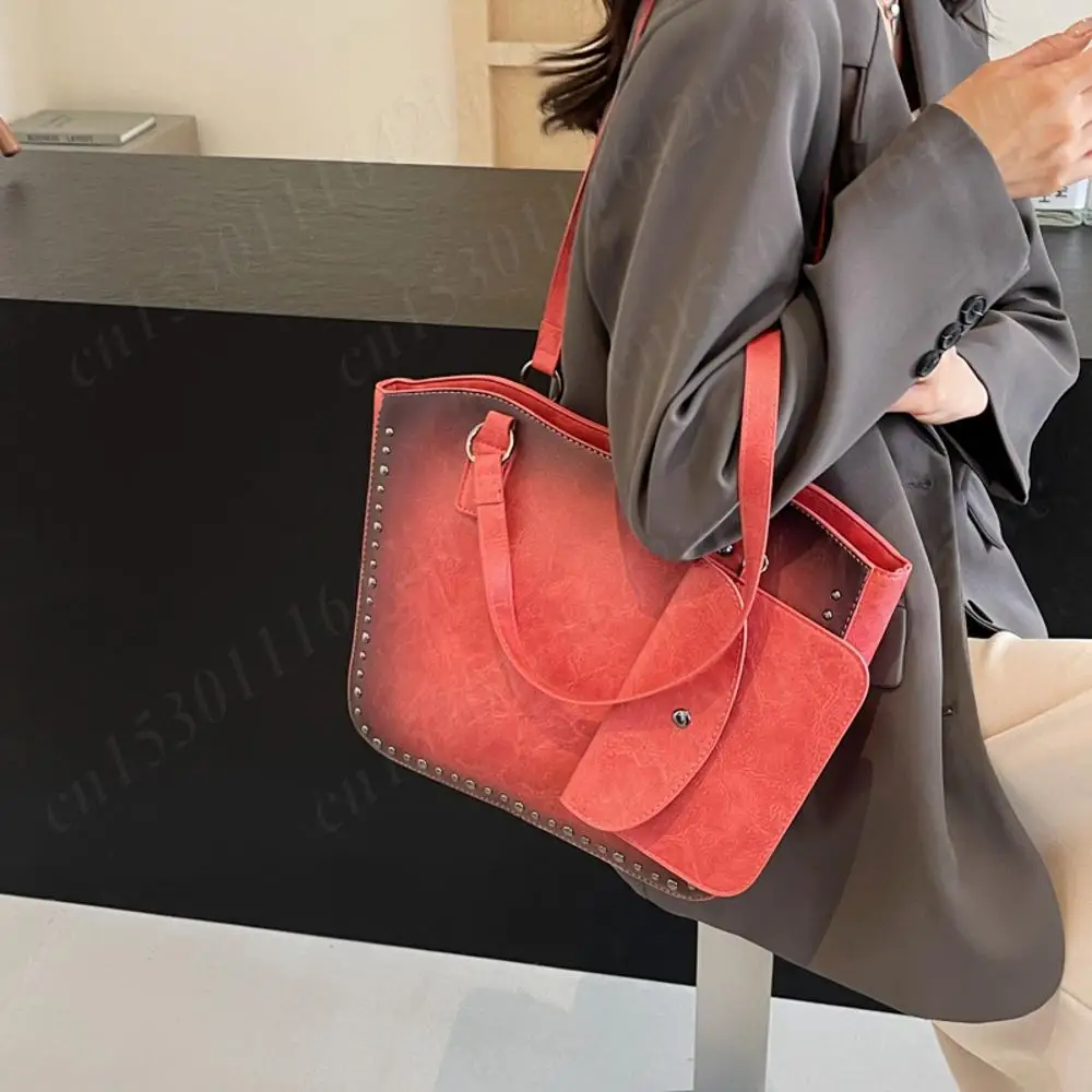 Shoulder Bag for Women Tote Bag Vintage Purses and Handbags PU Leather Large Capacity Satchel Tote Satchel Bag for Work Travel