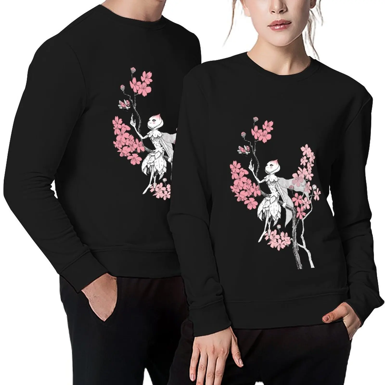 

Cherry Blossom Spring Fairy and Ladybug Pullover tracksuit autumn new products blouse hooded sweatshirt for men