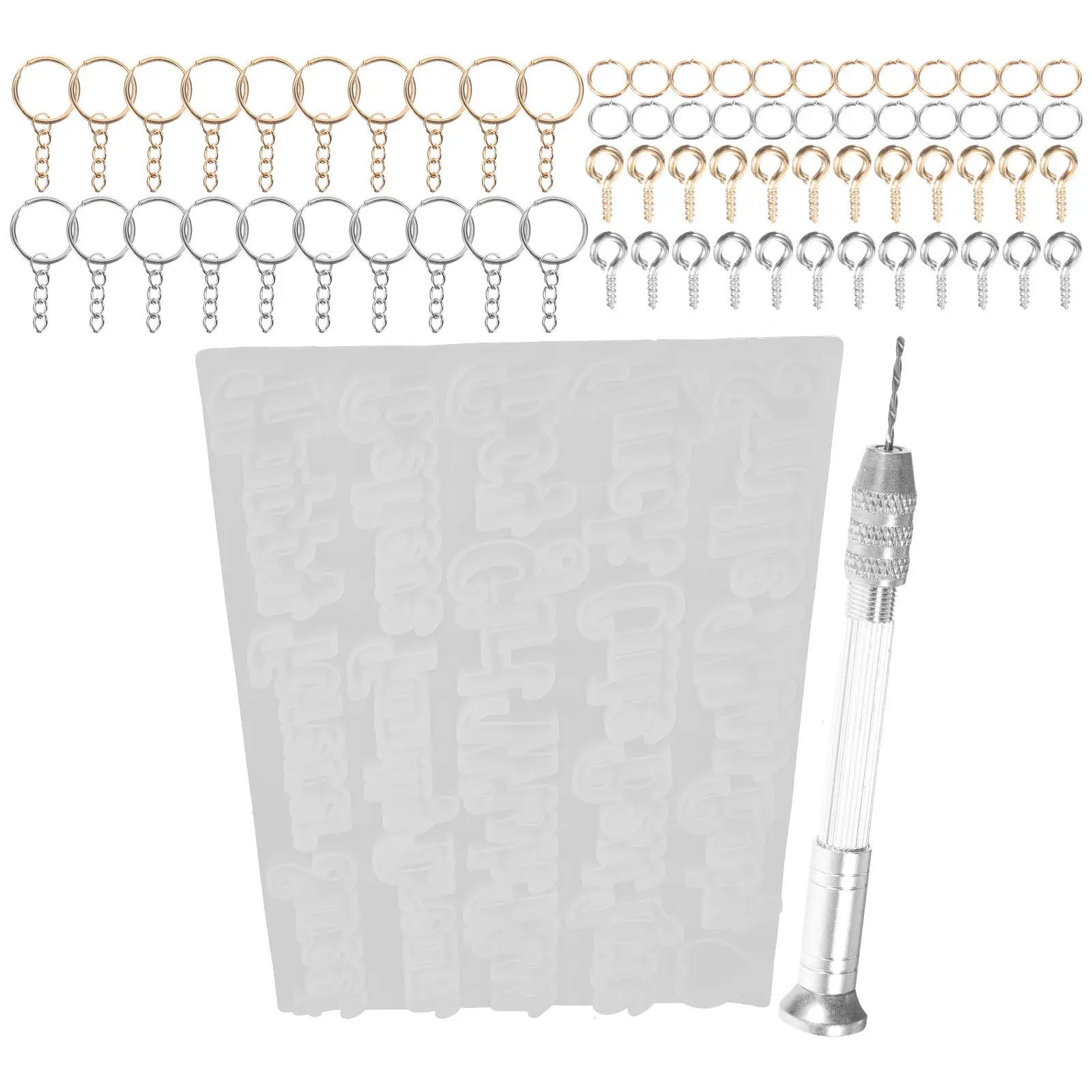 

Набор из 1 формы для силиконовых подвесок в виде букв алфавита для изготовления брелоков, ожерелий, браслетов и украшений своими руками, антипригарная, гибкая, многоразовая форма для творчества