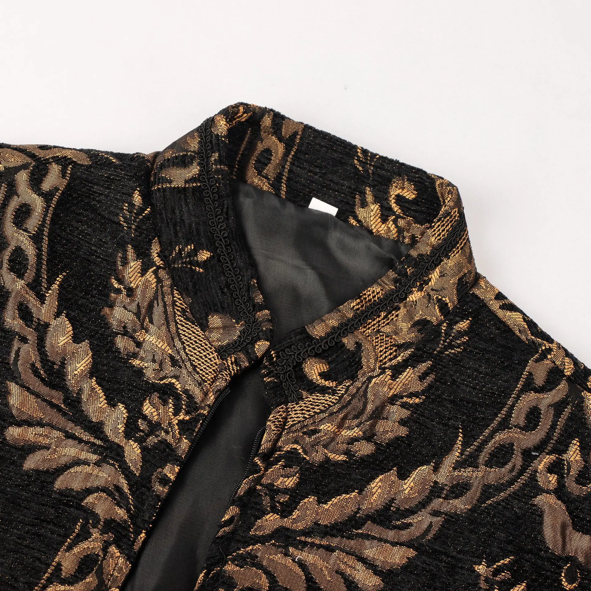 Mittelalterliches England König Renaissance Herren Elizabeth Prinz Tudor Henry Cosplay Luxus Bestickte Weste Kürbis-Hose Anzug Halloween – Detail 11