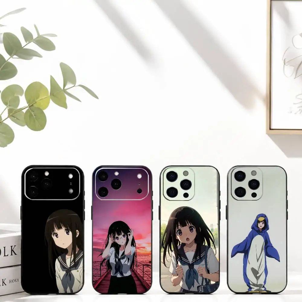 

Anime Hyouka Chitanda Eru Phone Case For iPhone 17, 16,15,14,13,12,11 Plus,Pro Max, Others Soft Black Cover