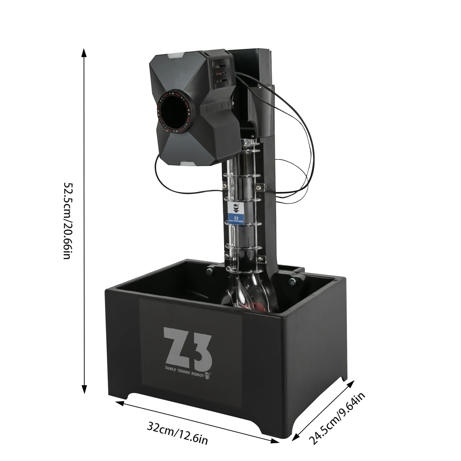 Automatische Tafeltennisbalmachine, 10 servingsmodi, tafeltennisrobot met net & 100 ballen voor sportschool, school, trainingscentrum - afbeelding 2