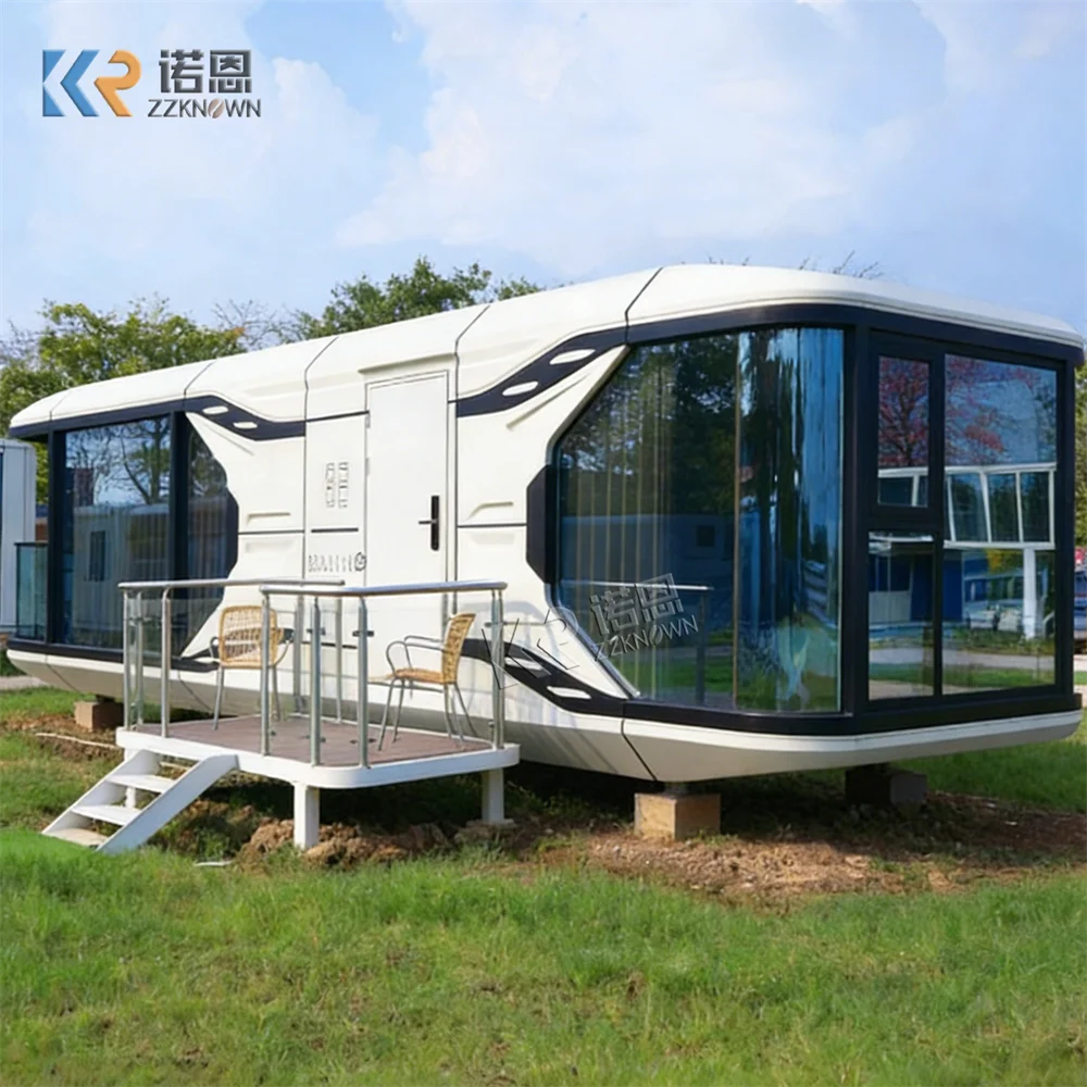 

Portable Eco Capsule House Modular Prefabricated Pod Home Durable Steel Frame Thermal Insulation Home For Resort