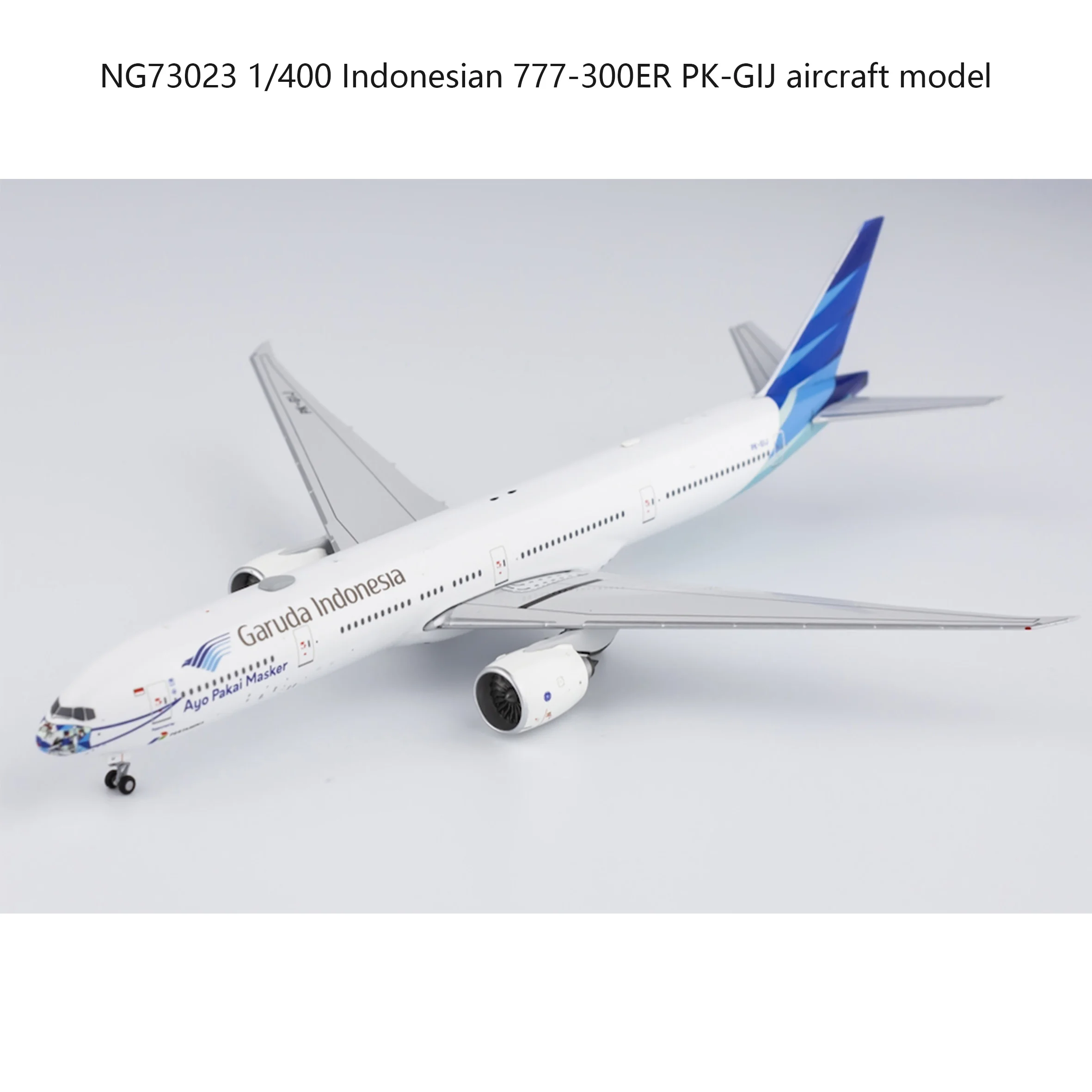 NG73023 1/400 Indonesian 777-300ER PK-GIJ aircraft model  Alloy finished product collection model