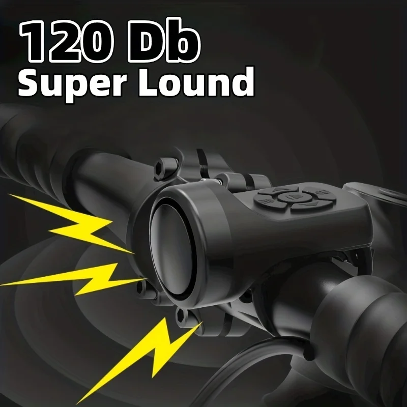 

Велосипедный звуковой сигнал для велосипеда, громкий велосипедный звонок, электрический звуковой сигнал для скутера, мощный велосипедный дверной звонок, аксессуары для горного велосипеда, зарядка через USB