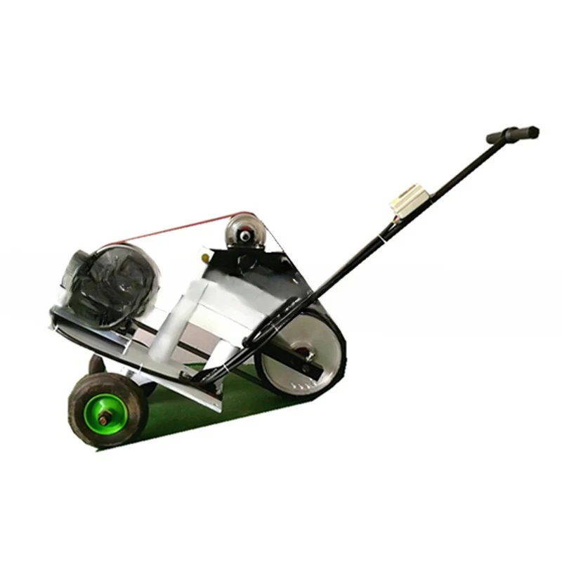 Trolley belt machine, steel plate rust removal black leather pitting polishing belt machine