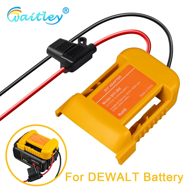 Zewnętrzny adapter do akumulatora konwerter do akumulatora DEWALT 18 V/20 V/54 V DIY skrzynka na elektronarzędzia mod wtyczka zestaw akcesoriów rozszerzenie elektryczne
