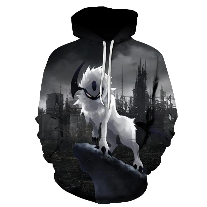 Autumn Wolf 3D Hoodies Men Women Fashion Casual Oversized Hoodie Pullovers Hooded Sweatshirts Tracksuits Coats Kids Clothing