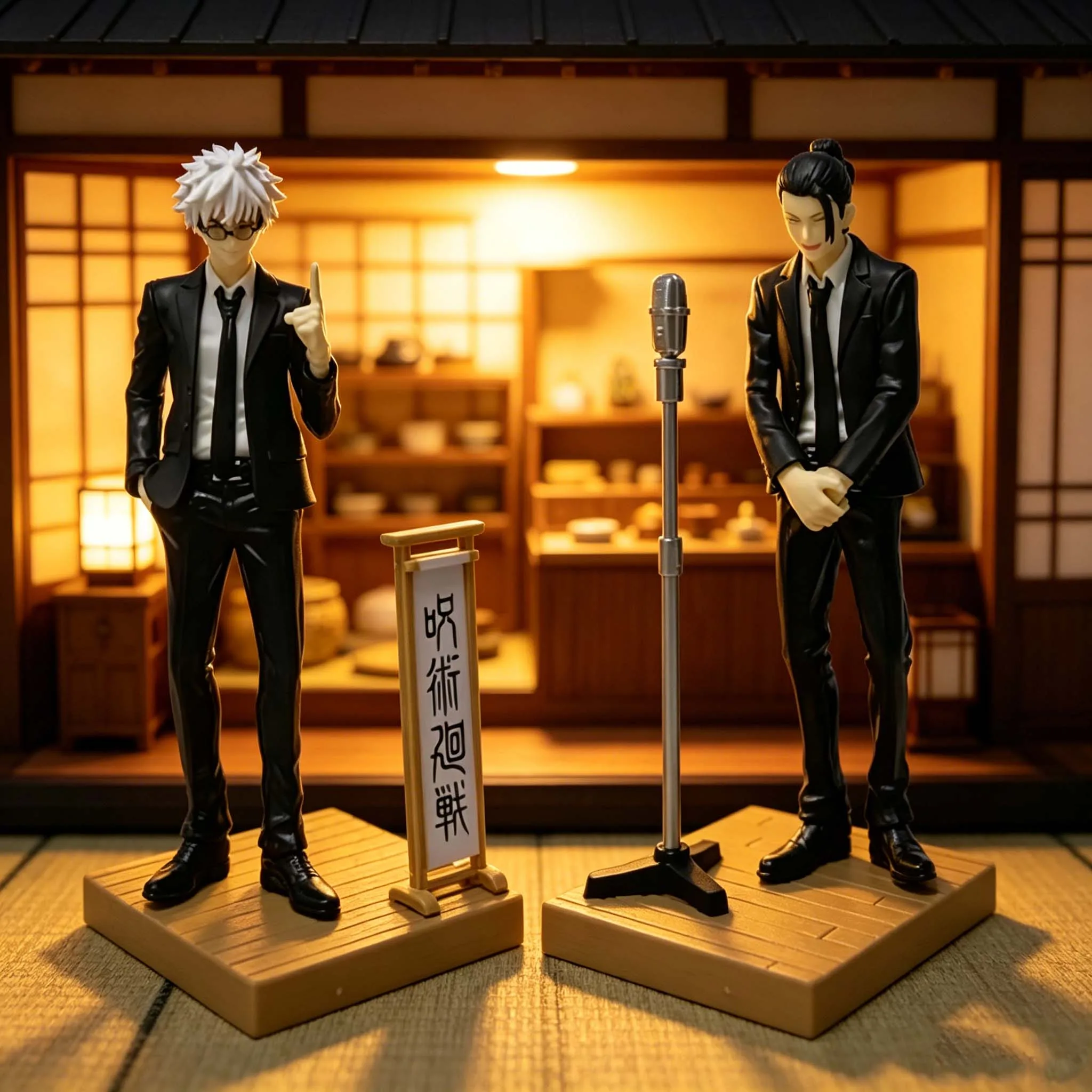 17cm Jujutsu Kaisen Anime-Figur Noodle Stopper Geto Suguru Actionfigur Satoru Gojo Figurine PVC Sammlermodell Puppe Spielzeug