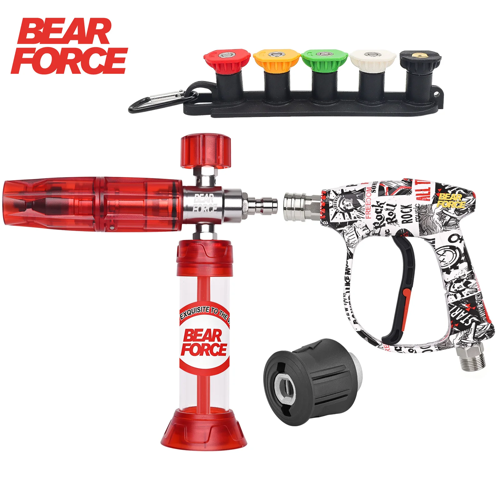 

Набор для мойки высокого давления BEAR FORCE с мини-пеногенератором для аппаратов Karcher, Bosch, Nilfisk, Sterwins, Lavor