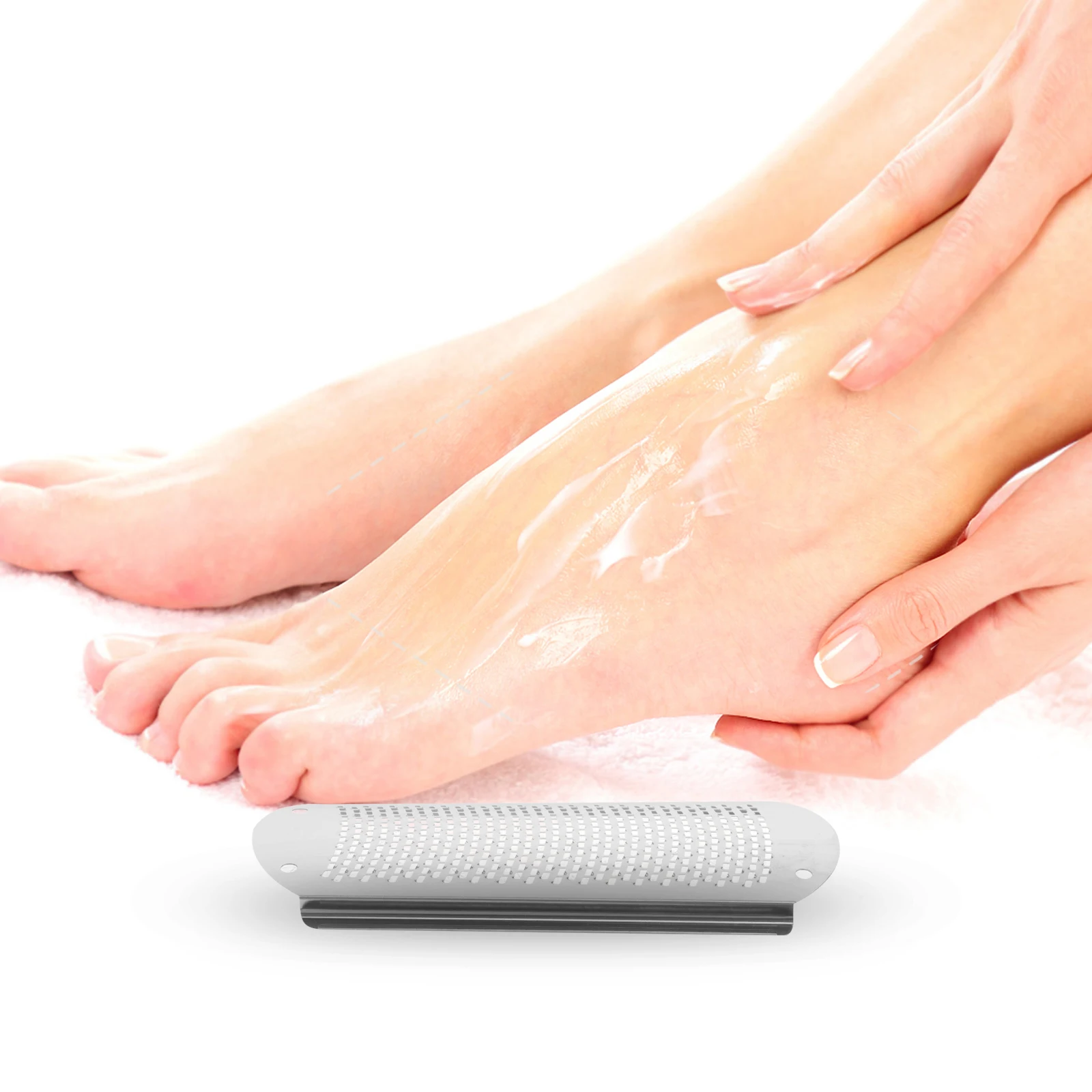 

3Pcs Stainless Steel Foot File Callus Remover for Dead Skin Professional Pedicure Tool Hard Skin Scrubber Home Travel Use