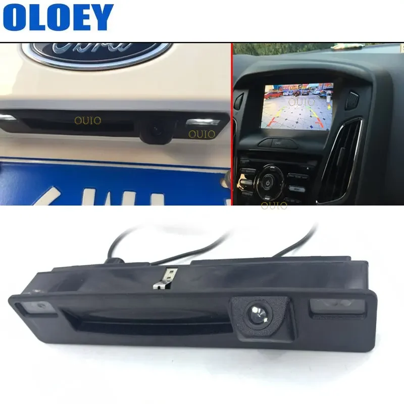 HD rear camera For Ford Fiesta HB 5D 2017 2018 2019 2020 2021 waterproof Facelift Trunk Handle Backup Parking Reversing Camera