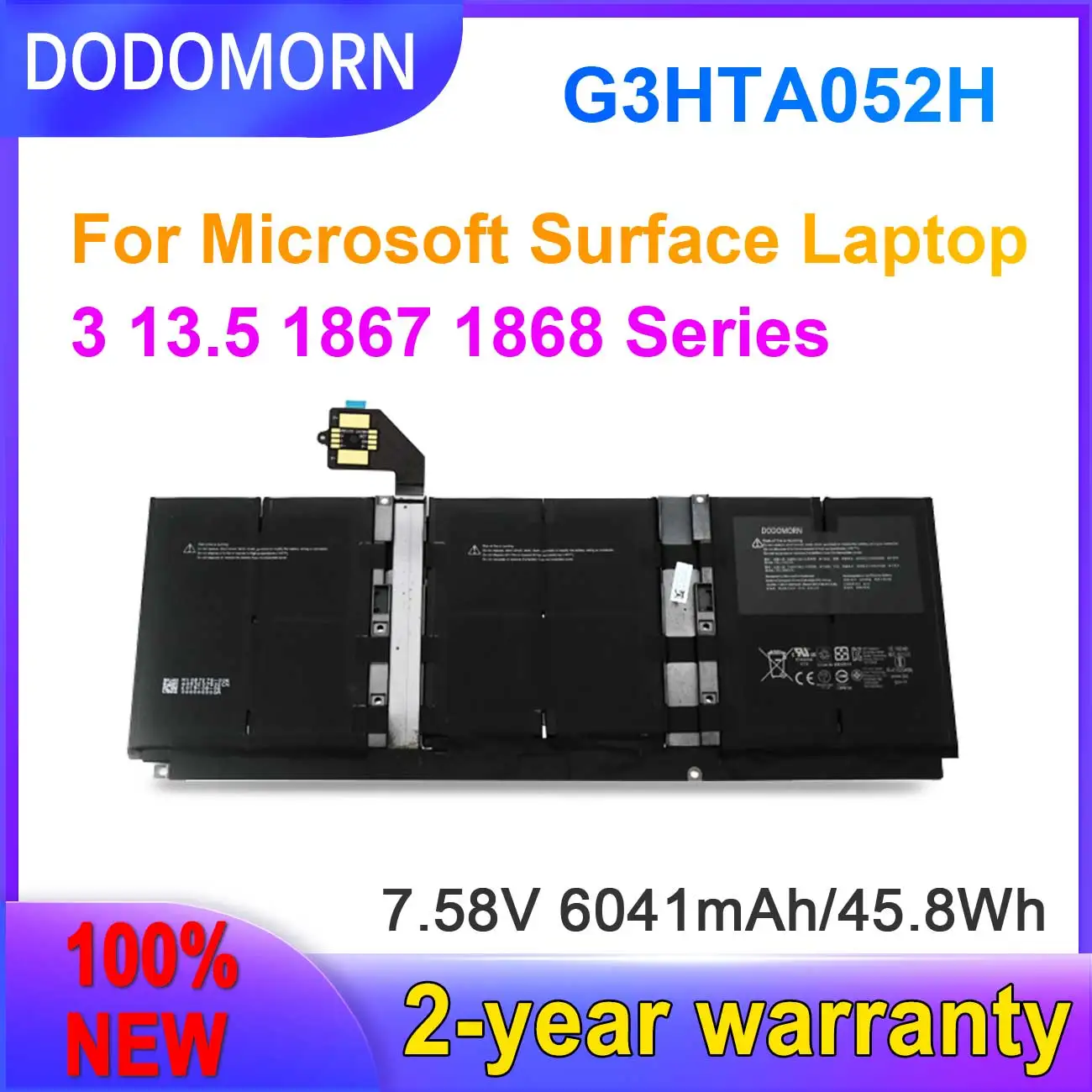 

DODOMORN New G3HTA052H Battery For Microsoft Surface Laptop 3 Laptop3 1868 1867 G3HTA052H Genuine Tablet Fast delivery