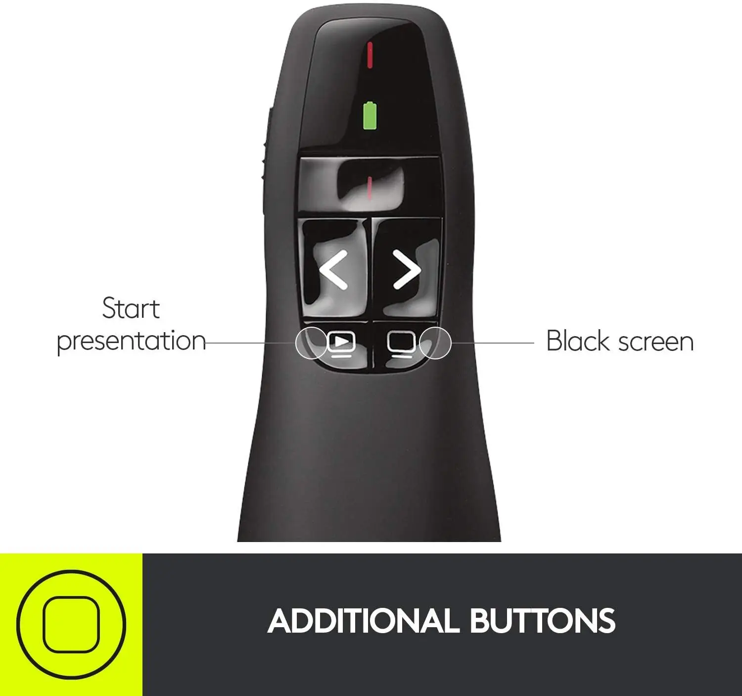 5mw R400 radio frequency remote control PPT page-turning pen red pointer remote control instruction teaching