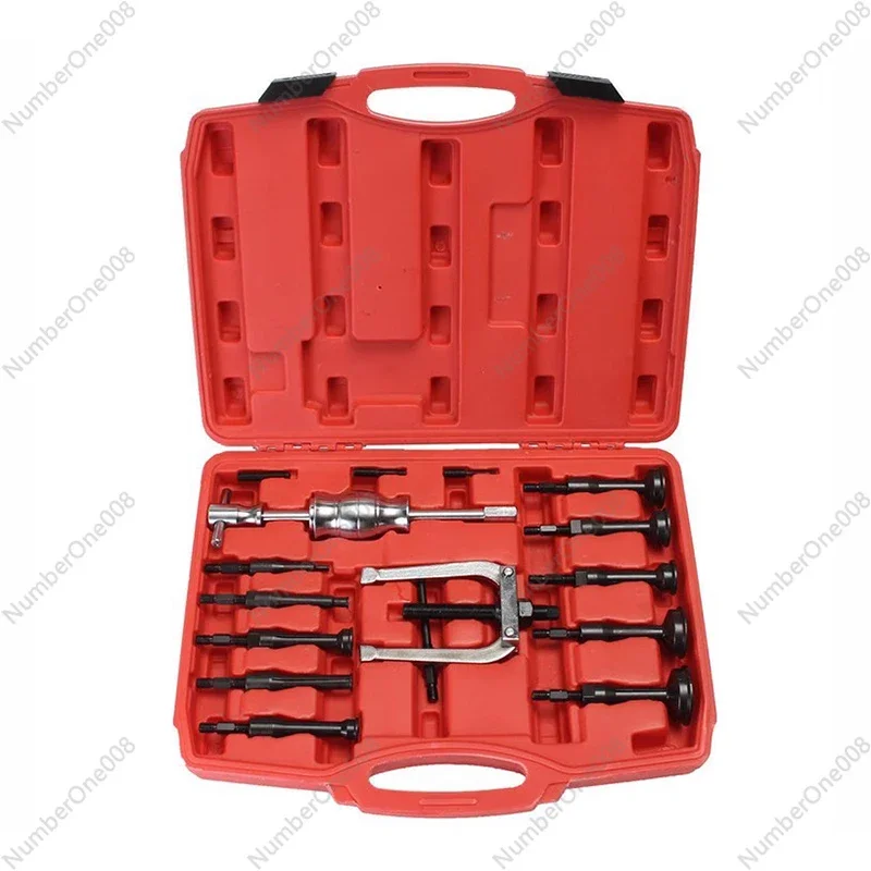 

16 Piece Inner Bearing Puller Washing Machine Bearing Puller Disassembly Tool Inner Hole Drilling Slide Hammer Disassembly Set