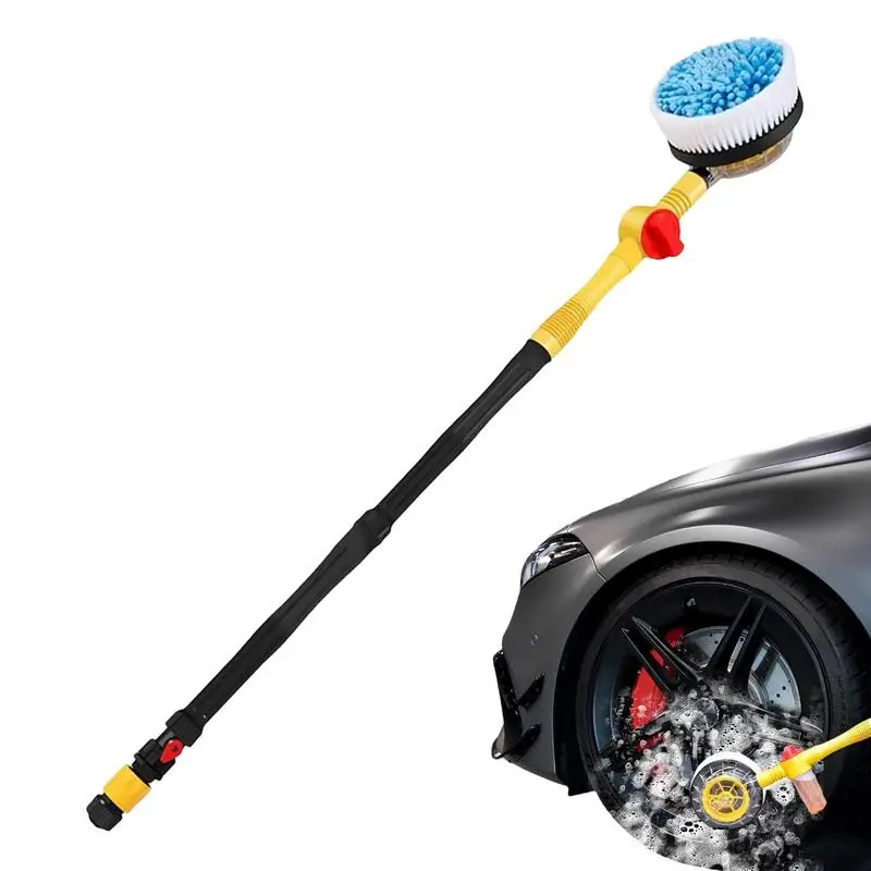 

Telescopic Car Wash Brush Car Cleaning Detailing Brush Microfiber Car Wash Mitt Adjustable Long Handle For Car Washing Cleaning