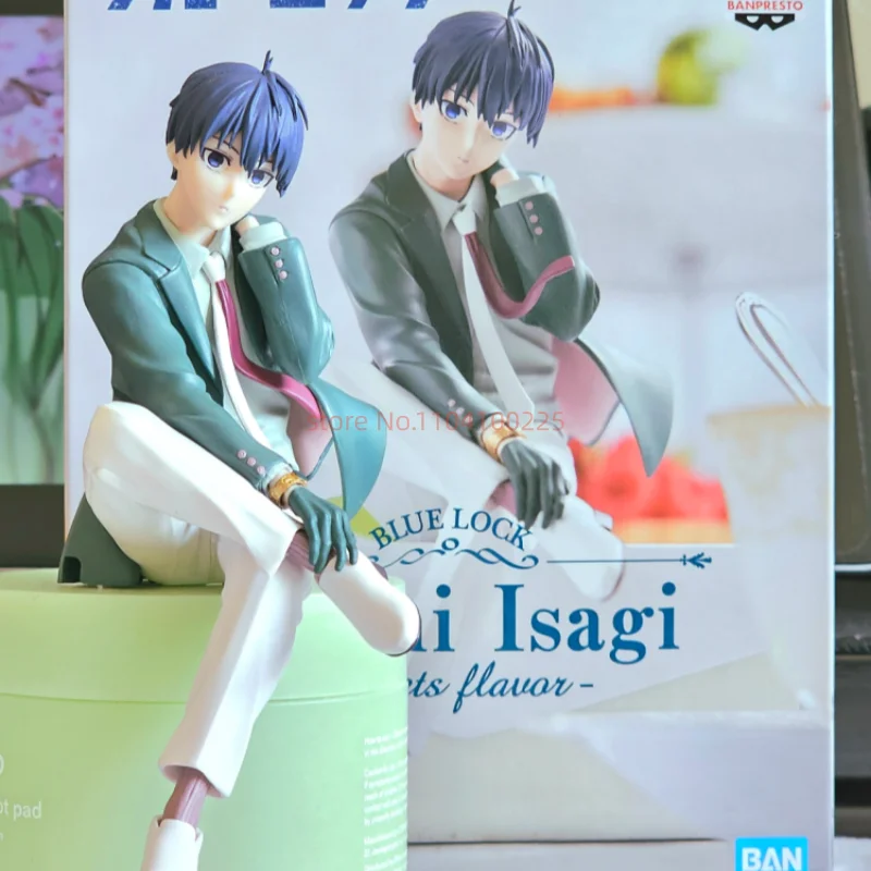 Original Banpresto Blue Lock Rin Itoshi Isagi Yoichi Sweets Flavor 13cm Genuine Anime Figure Model Toy Collectible Toy Xmas Gift
