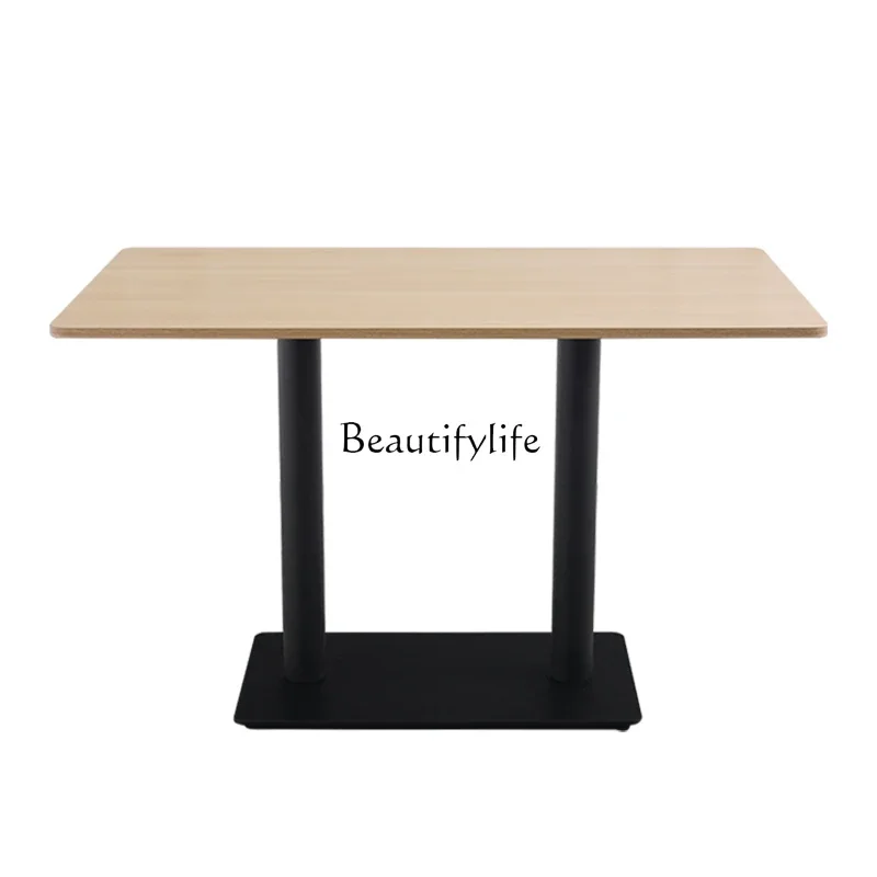 LJY-Restaurant wall card seat fireproof board rectangular table