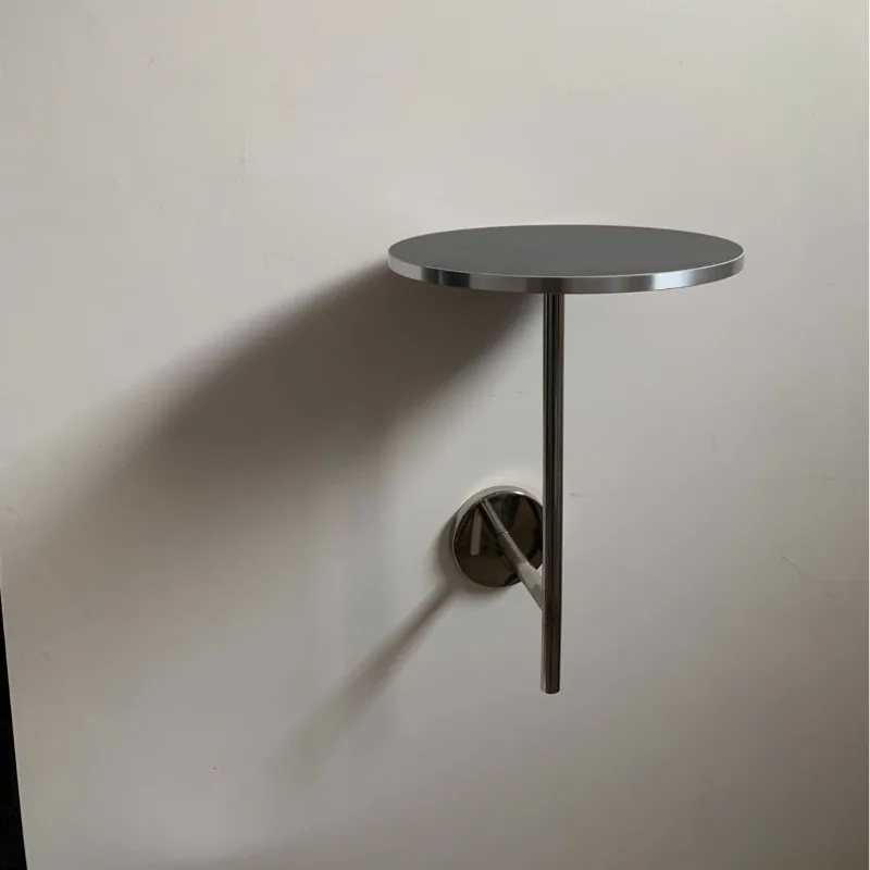 Cake shop cafe wall mounted small round table wall mounted table booth table