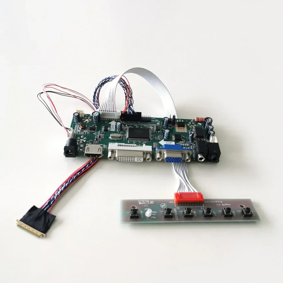 

For BP101WX1 HV101WX1 LP101WX1 10.1" 1280*800 WLED LVDS 40-Pin LCD Screen VGA+DVI M.NT68676 Monitor Controller Card DIY Kit