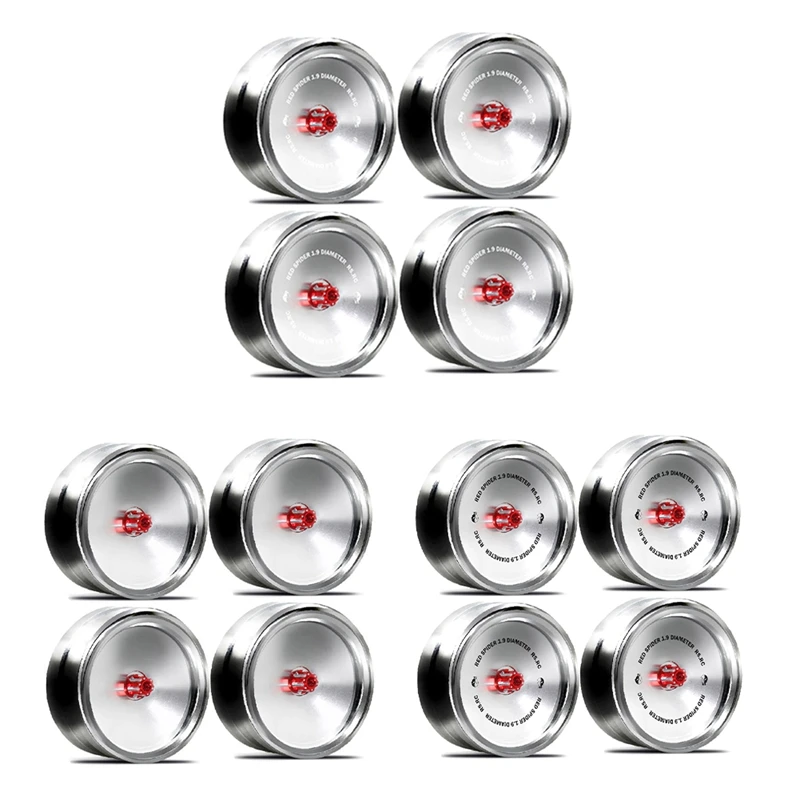 

4Pcs/Set 1.9 Inch Metal Retro Mirror Wheel Hub For SCX10 TRX-4 RC Car Modification Accessories Universal