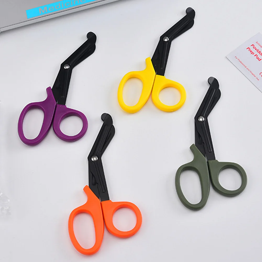 Edc Military Regulation Emt Thin-tooth Survival Rescue Scissors First Aid Canvas Scissors Field Survival Equipment