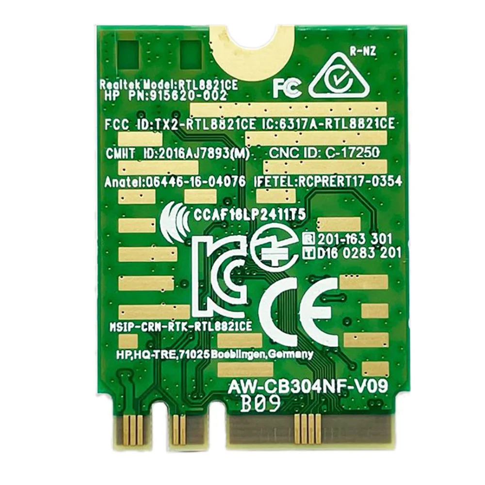 HLES AW-CB304NF RTL8821CE Wireless Network Card 2.4G/5G Dual Band Bluetooth 4.2 433Mbps 802.11AC Laptop IPC Network Card