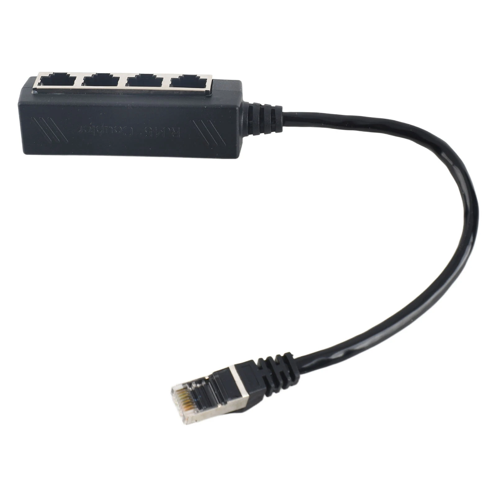 Professional 1 to 4 Port RJ45 Splitter Adapter Smooth Transmission Excellent Connection Network Cable Adapter Ethernet Adapter