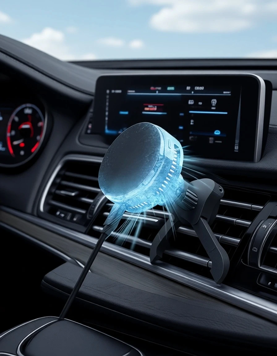 

25W Active Cooled Qi2 Magnetic Car Wireless Charger for iPhone 14 13 15 16 Series