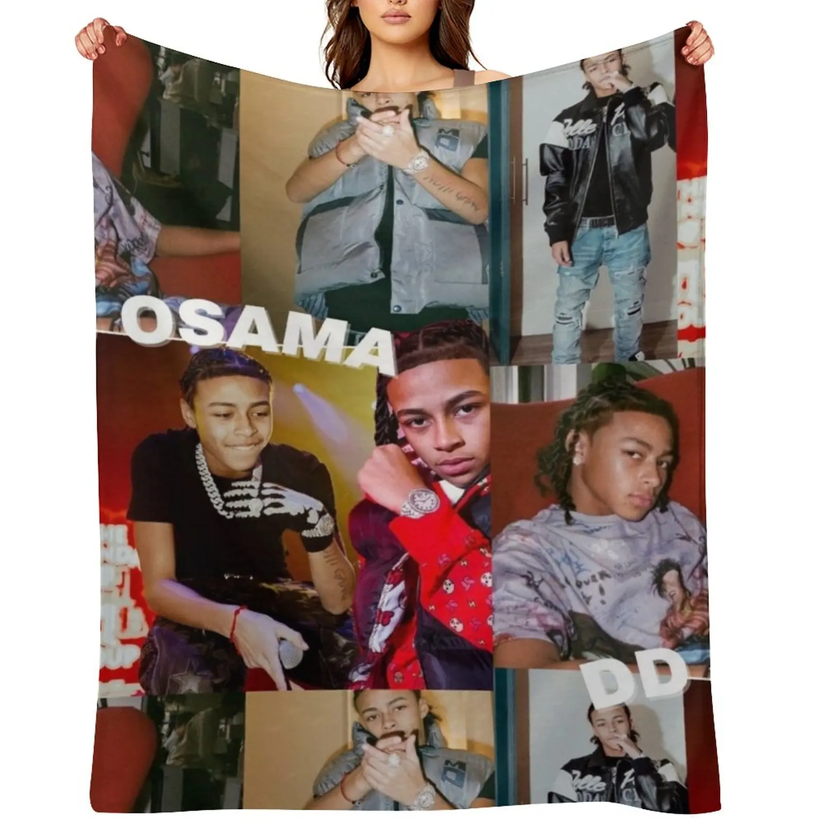 

Dd osama Throw Blanket Cute Plaid valentine gift ideas For Decorative Sofa Hair Blankets