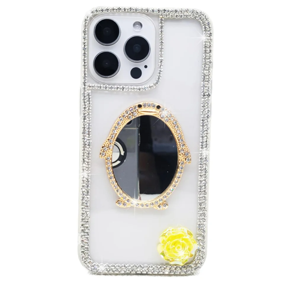 

Чехол Sunjolly Diamond для Samsung Galaxy S25 S24 S23 S22 S21 FE Plus Ultra, чехлы Bling Mirror со стразами, чехол для телефона