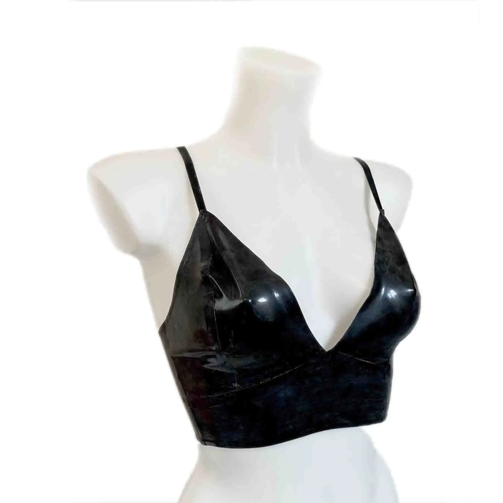 MONNIK Latex Sweetheart Long Line Bralet Pull-on Design with Custom Made for Bodysuit