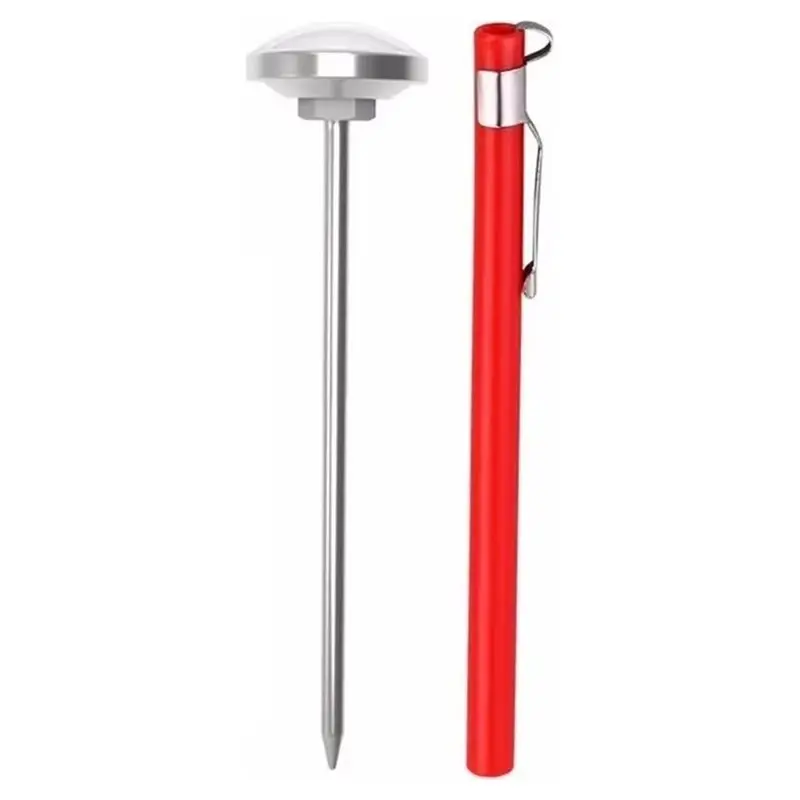 【CYBER MONDAY】Pocket Thermometer 1In Stainless Steel Dial Instant Read Calibration Sleeve For Coffee Milk Frothing Chocolate Dri
