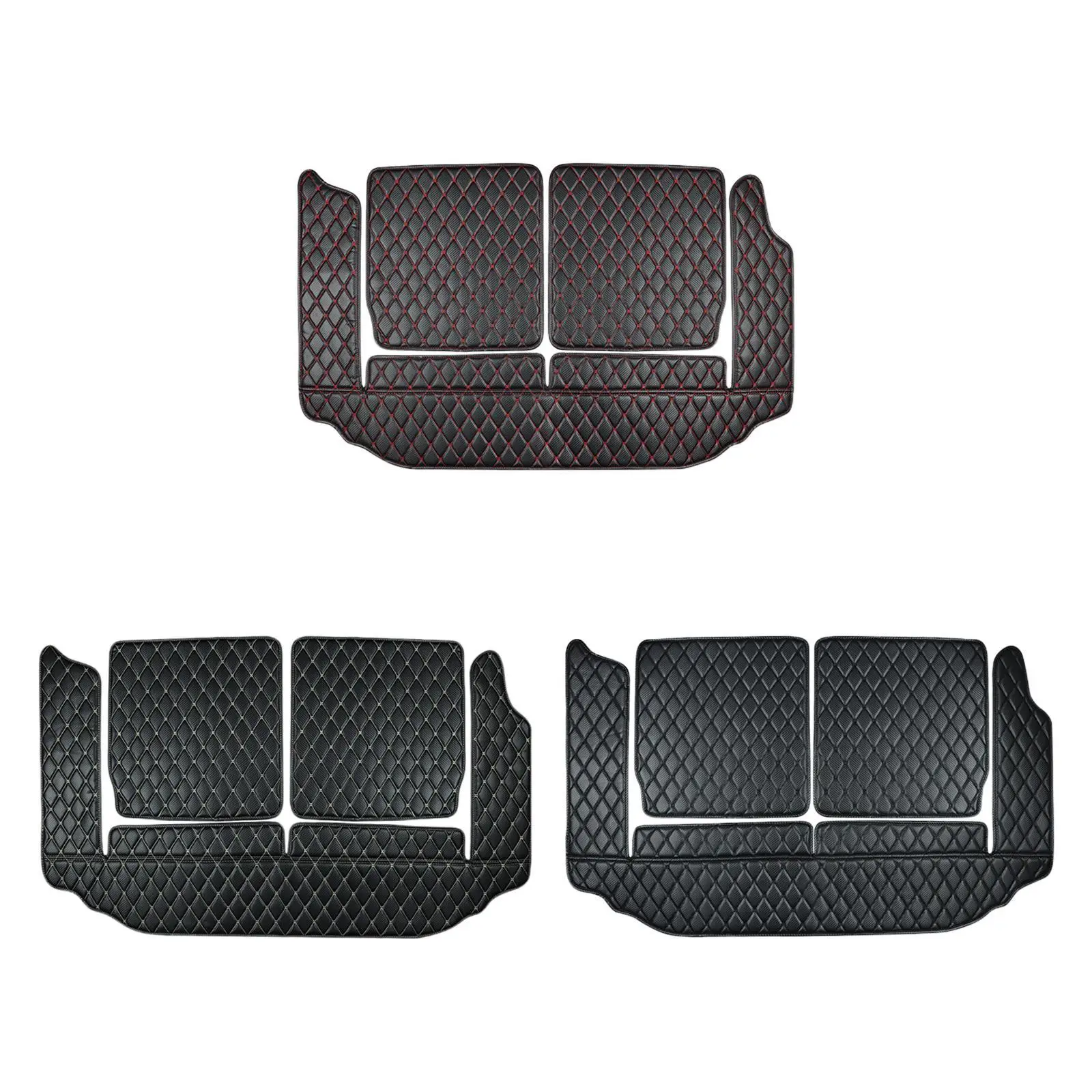 Car Trunk Mat Carbon Fiber Texture Easy to Clean Rear Trunk Protector for Suzuki Jimny JB