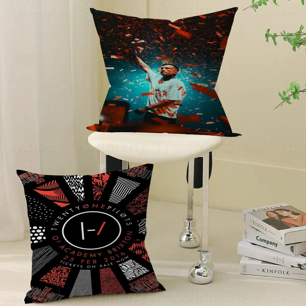 

Band T-Twenty O-One P-PilotsPersonalized Pillow Dust Cover Bedroom Kids Party Decoration Pillowcase Birthday Children Gift