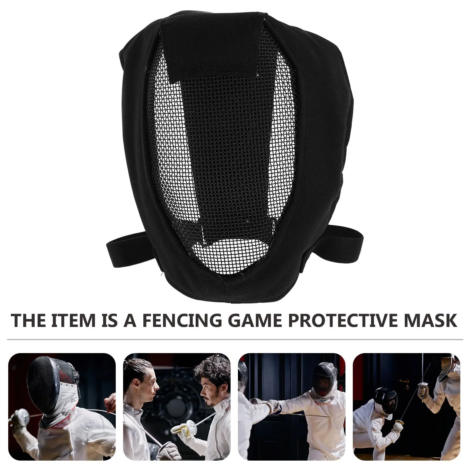 Fencing Game Mask Breathable Full Face Protective Mask Outdoor Field Operation Protective Mask Steel Mesh Protection Mask