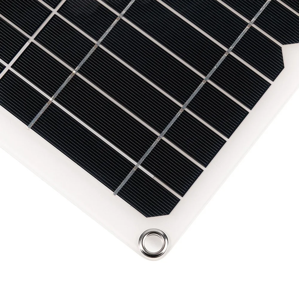 20W Solar Power Panels Outdoor Monocrystalline 18V Semi-Flexible Solar Panels to Generate Photovoltaic