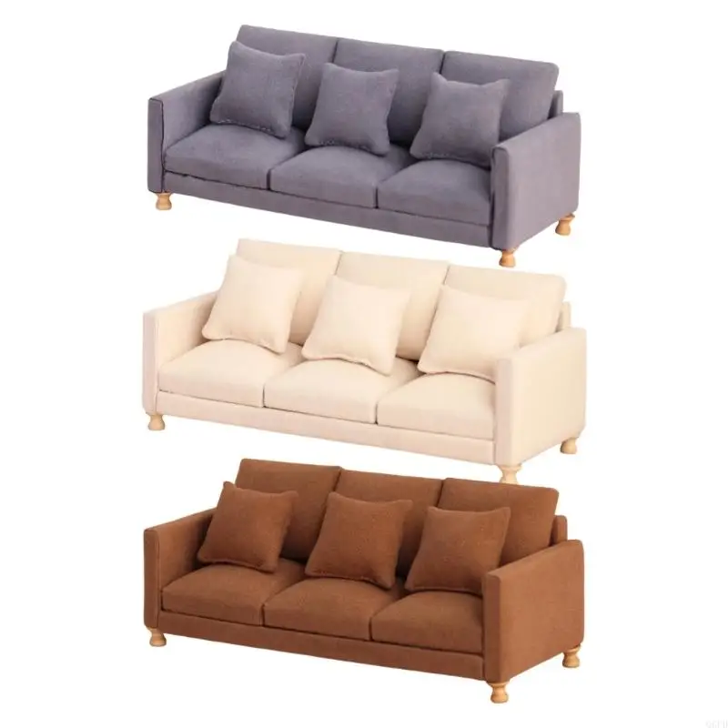 Nhà Búp Bê Mini Sofa Mẫu Hình 1/12 Thực Tế Đồ Nội Thất Hình Cho Trẻ Giả Vờ Chơi Trò Chơi Trang Trí Cảnh