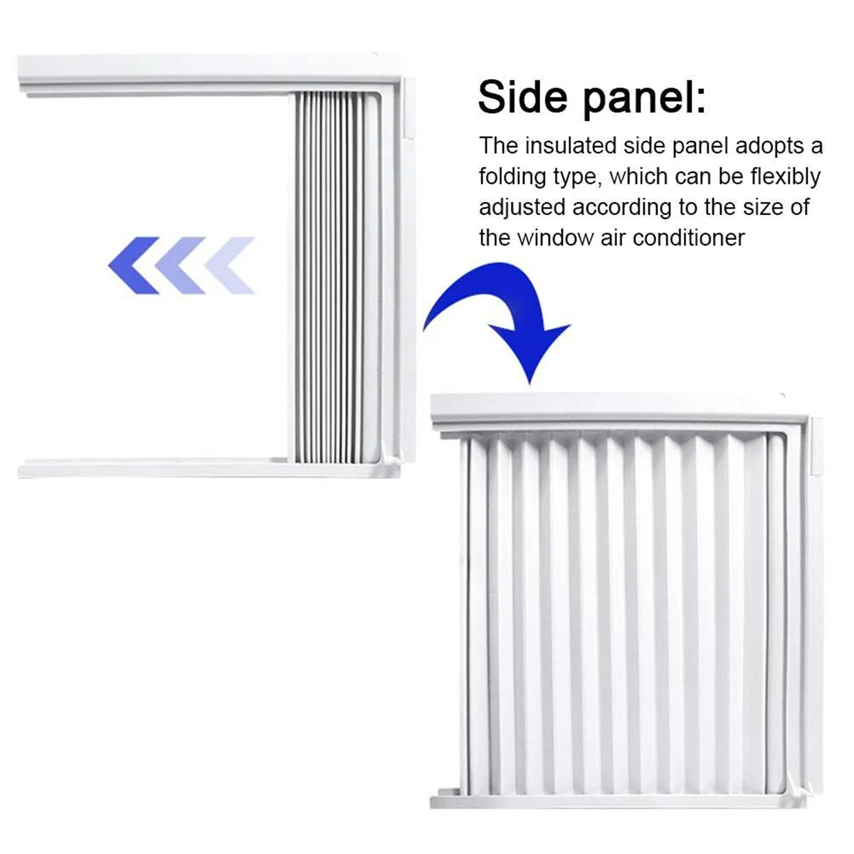 

Side Insulated Foam Panel Window Air Conditioner Side Panels with Frame, Adjustable Insulation AC
