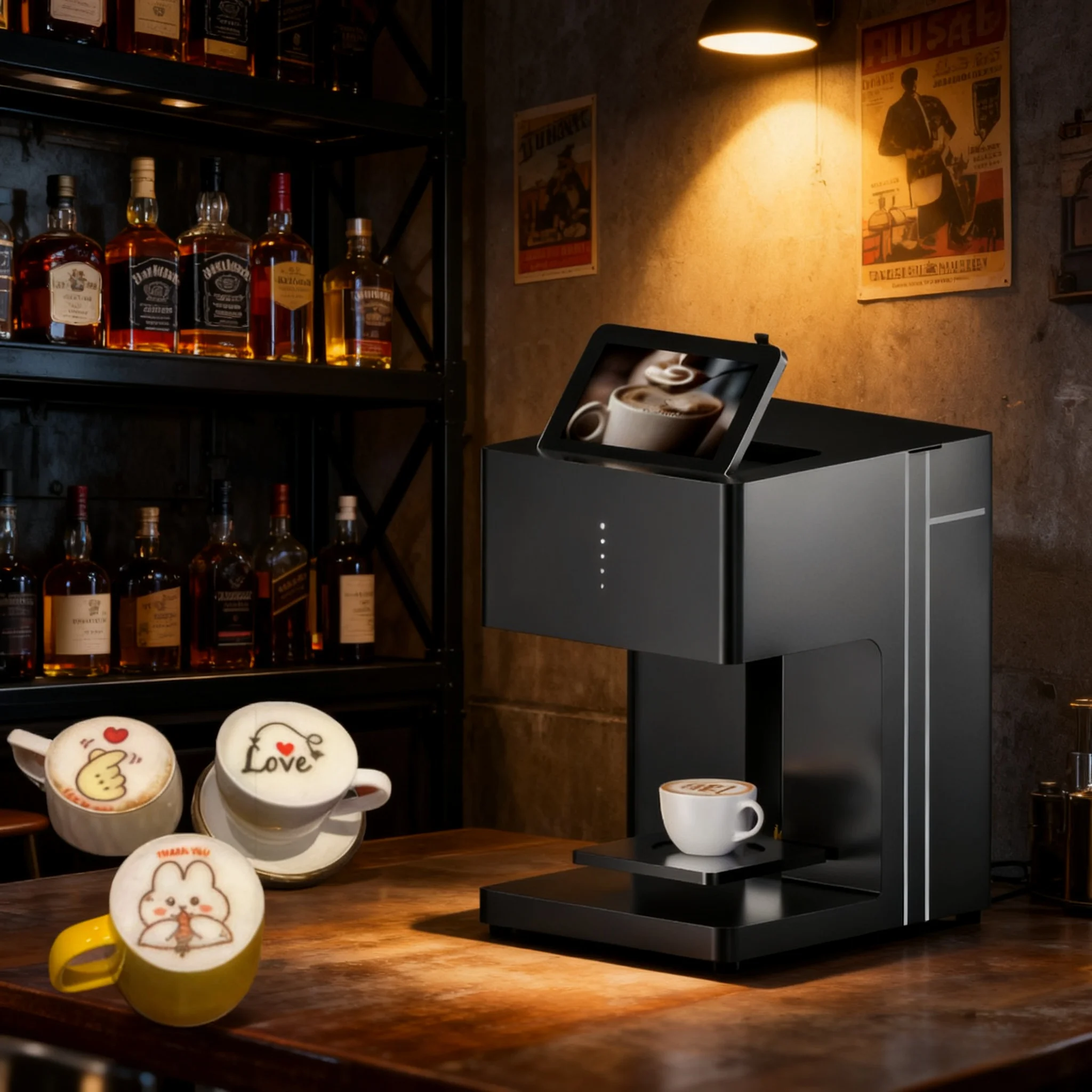 طابعة فنية للاتيه القهوة الأوتوماتيكية الذكية STLF JW Evebot |   للصور ثلاثية الأبعاد وطباعة نمط DIY على الكابتشينو |   المنزل والتجاري