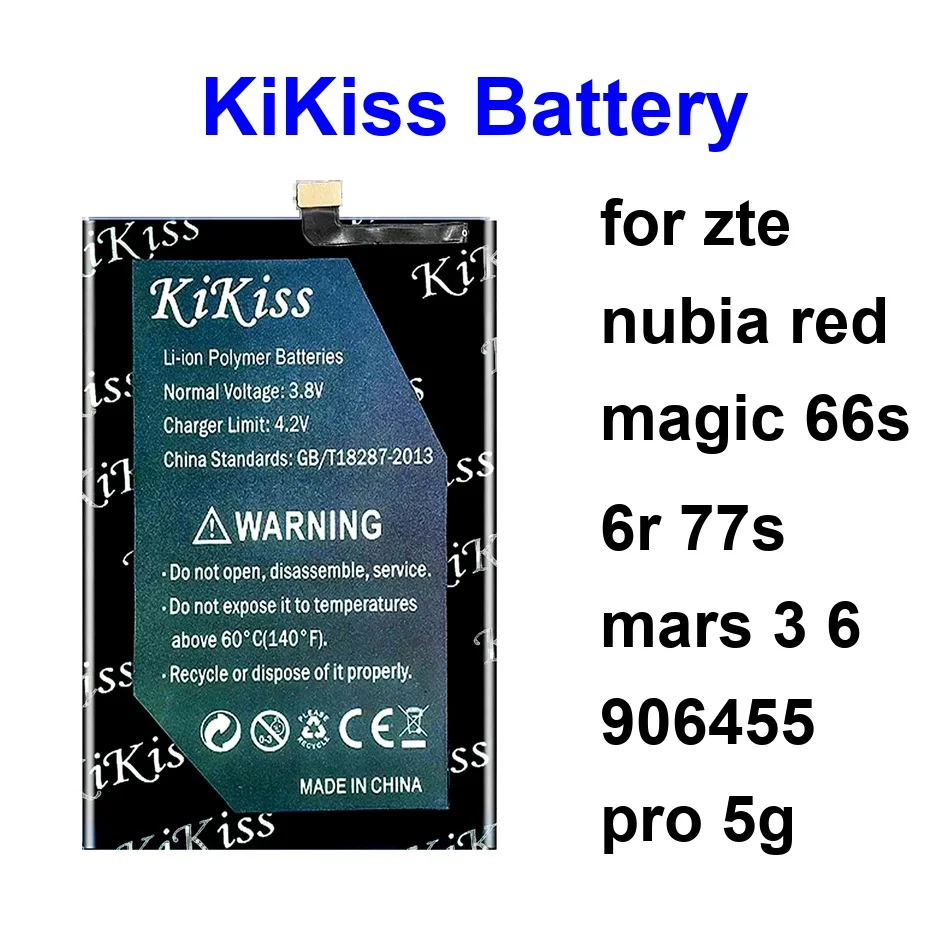 

Li3923t89p8h636590 Li3949t44p6h996644 LI3937T44P6H886639 Battery For Zte Nubia Red Magic 66S 6R 77S Mars 3 6 906455 Pro 5G