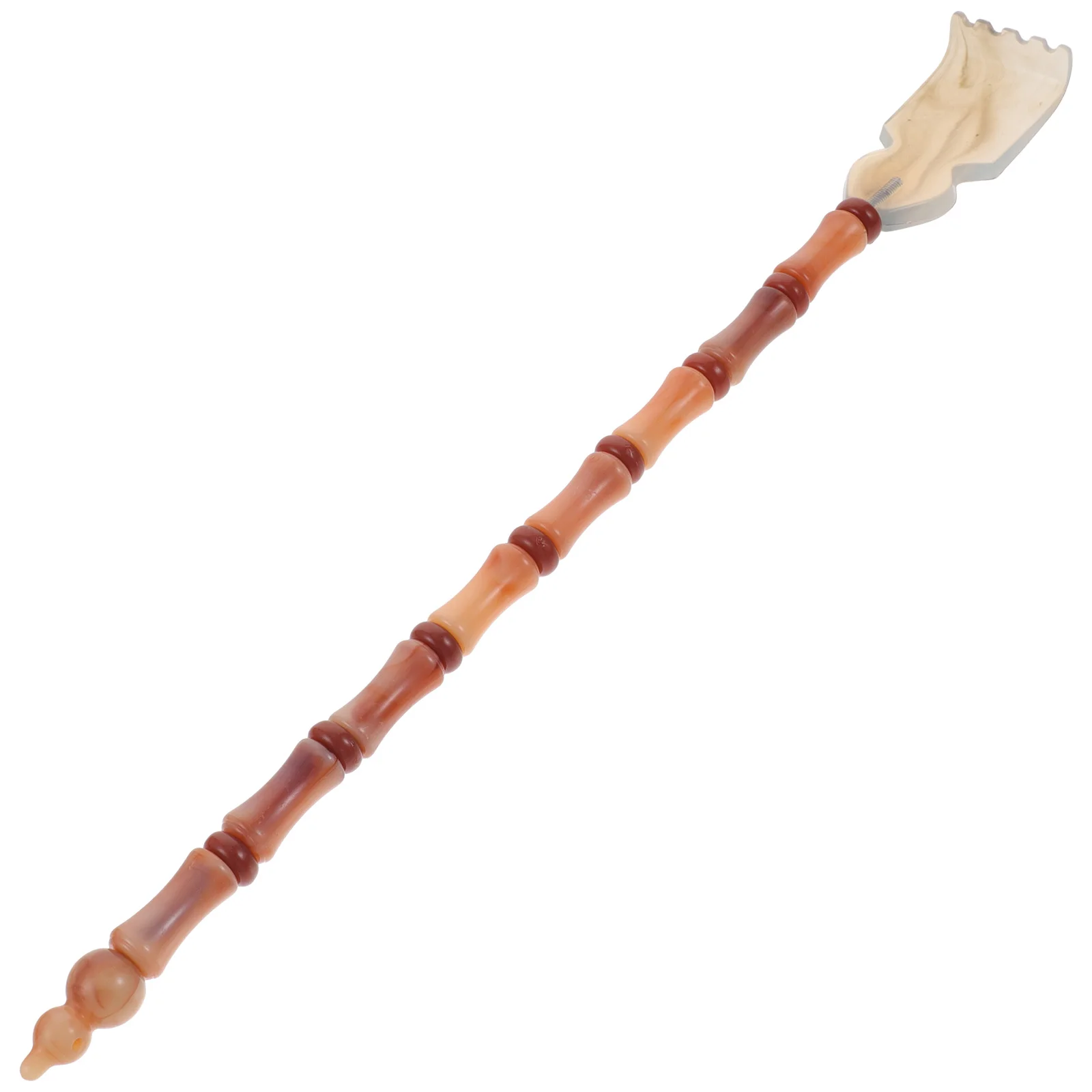 

Скребок для спины с бычьим рогом, длинная ручка, эргономичный дизайн, инструмент для массажа спины, портативный бытовой инструмент для облегчения зуда для взрослых