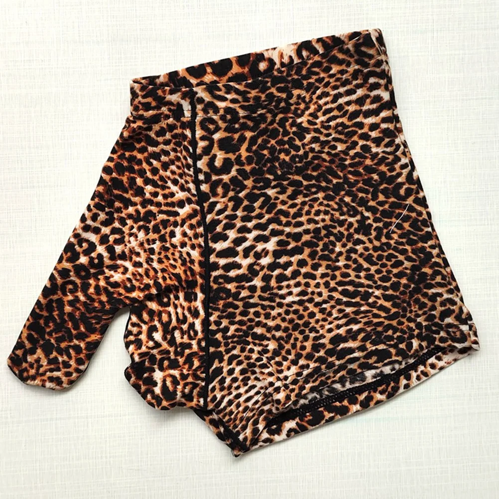 

Men Leopard Underwear U Pouch Boxer Briefs Elephant Nose Panties Sexy Low Waist Lingerie Breathable Soft Seamless Underpants