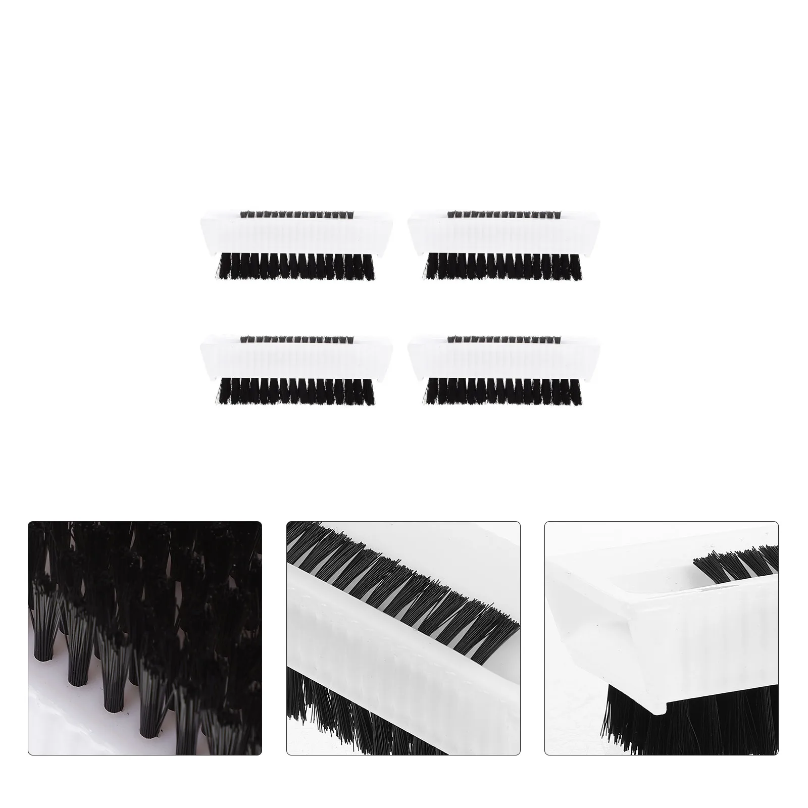 

4Pcs Double-Sided Handwashing Brush Fingernail Scrubber Anti-Slip Reliable Travel Size Nail Brush Hand Scrub Handwashing