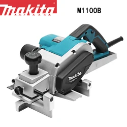 Makita M1100B Electric Planer 82mm High Power 750W Portable Woodworking Planer Woodworking Bare Tool