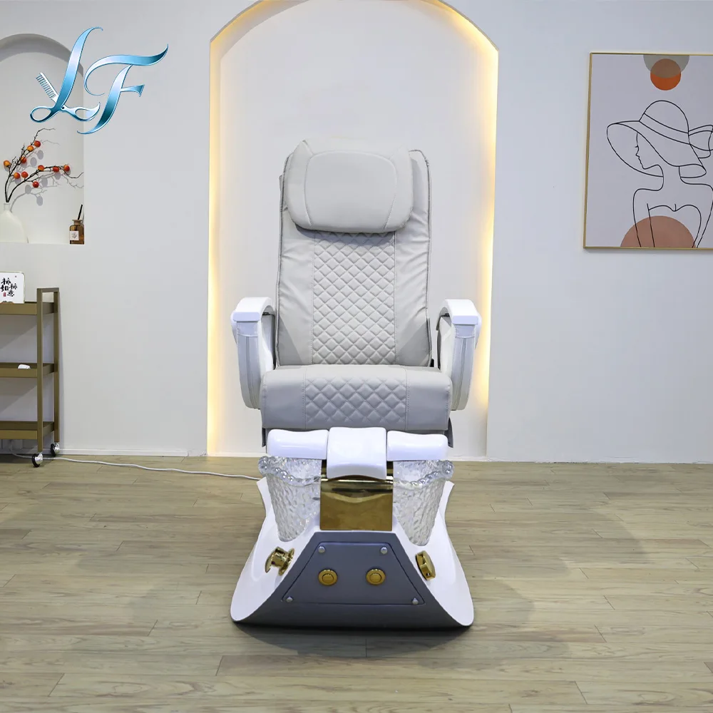 Luxury Pipeless Pedicure Chair Foot Bath Spa Massage Furniture For Nail Salon And Beauty Shop Professional Use
