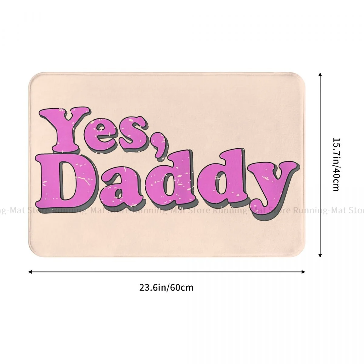 BDSM Bondage Submission Non-slip Doormat Womens Yes Daddy Kinky Dom Sub Sexy Bath Kitchen Mat Outdoor Carpet Indoor Modern Decor