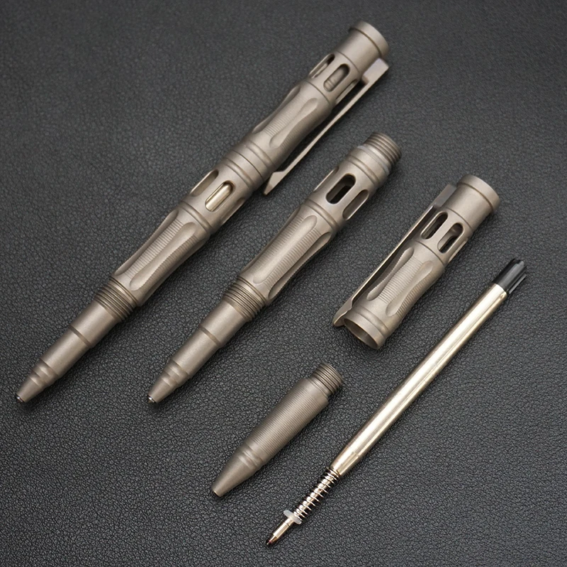Titanium Alloy CD Pattern Ballpoint Pen: EDC Non-Slip Writing Pen, Business Signature Pen, Gift & Collection Pen