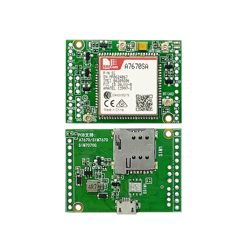 SIMCOM A7670SA-FASE 4G LTE Cat1 Module Core Board Support Voice+BT+GNSS breakout kit for New Zealand/Australia/South America