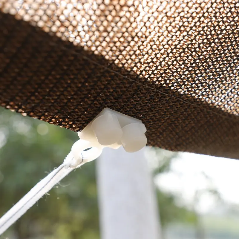 Garten-Sonnenschutznetz, Outdoor-Sonnenschutz, Schattennetz, Pool-Schattierung, Baldachin, Camping-Markise, Sonnenschutz mit verstellbarer Schnalle – Detail 12